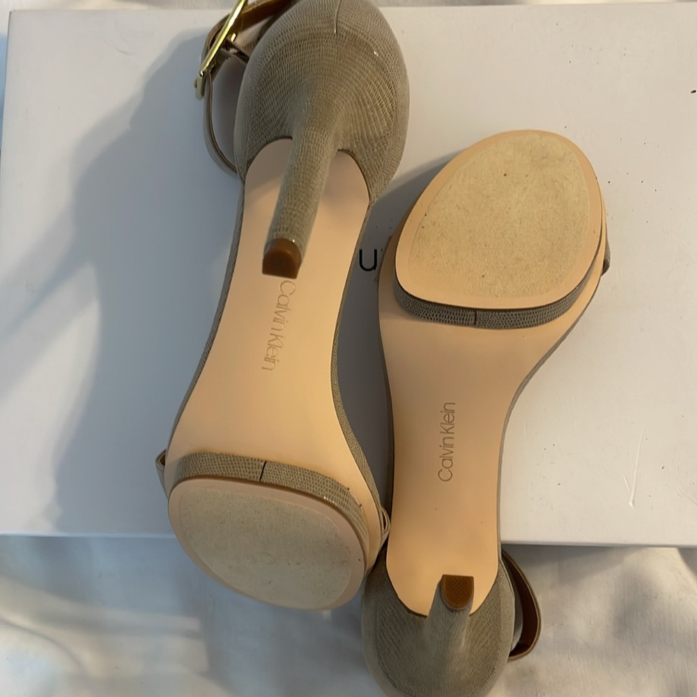 Authentic Calvin Klein Python Embossed Sandal W/S… - image 6